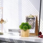 HASMI Office Desk Decor Modern Desktop Decoration Green Plant Potted Desktop Sim... - Image 5