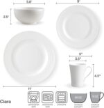 Mikasa 5224193 Ciara 16-Piece Dinnerware Set, Service for 4 - Image 3