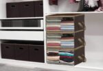 Simple Houseware 3 Pack Foldable Closet Organizer Clothing Storage Box with Clea... - Image 3