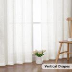 Simplebrand Ivory Semi Sheer Curtains 84 Inches Long 2 Panels, Soft Airy Light F... - Image 5