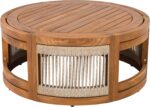 Merax 4-Piece Patio Premium Acacia Wood Outdoor Furniture Set,All Weather Curved... - Image 5