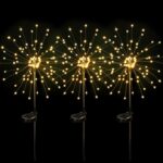 GIGALUMI Solar Lights Outdoor Garden Decor Fireworks Lights, 3 Pack Fairy Lights... - Image 8