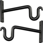 2 Pack 6 Inch Plant Hanger Plant Hook - Metal Plant Bracket Wall Hooks for Hangi... - Image 2