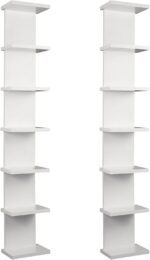 2 Pack 7 Tier Wall Shelf Unit - 43" Lack Floating Shelf, Compact Display Floatin... - Image 2