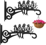 2-Pack Aesthetic Plant Hangers Outdoor and Indoor – 10 Inch Metal Hanging Plant ... - Image 2