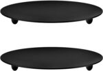 2 Pcs Black 4.3 Inch Iron Candle Holder for Taper Candles, Wedding, Dinning, Par... - Image 2