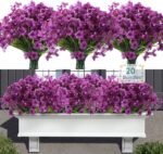 20 Bundles Artificial Flowers for Outdoors, UV Resistant Fake Realistic Flowers ... - Image 2