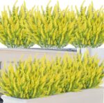 20 Bundles Fake Flowers Artificial Lavender Faux Plastic Plants Flowers for Home... - Image 2