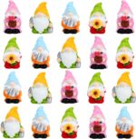20Pcs Spring Mini Gnomes,Tiny Miniature Resin Spring Gnomes for Fairy Garden Acc... - Image 2
