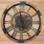 27 inch Large Real Moving Gears Wall Clock with Toughened Glass Cover, Oversized... - Image 2