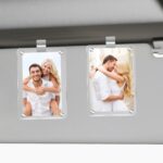 2Pcs Car Picture Holder, Acrylic Magnetic Personalized Photo Holder Car Accessor... - Image 2