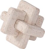 3-Link Knot Resin Travertine Decor, Coffee Table Decor, Book Shelf Entry Table D... - Image 2