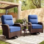 3-Piece Wicker Patio Furniture Set with 6" Thick Cushions, Weather-Resistant Hig... - Image 2
