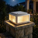 304 Brushed Stainless Steel Pillar Light, UL Listed Light Sensor, Large Post Lig... - Image 2