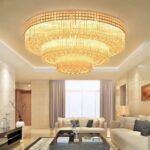 31.5inch Modern Rose Gold Crystal Chandelier for Dining Room Luxury Ceiling Lamp... - Image 2
