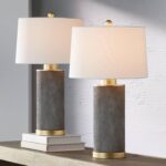 360 Lighting Gilson 24 3/4" High Modern Glam Luxe Table Lamps Set of 2 Gold Text... - Image 2