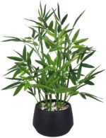 365 Blooming Decor 18-inch Tall Potted ARTIFICIAL Bamboo Plant (Black Pot) - Lux... - Image 2
