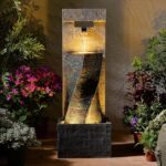 39.8" H Large Modern Indoor Water Fountains Floor Standing Waterfall Fountain fo... - Image 2
