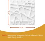 3D Wall Panel Diamond for Interior Wall Decor,Waterproof, Heat Resistant PVC Wal... - Image 2