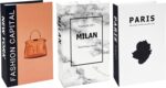 3Pcs Luxury Decorative Books, Home Modern Fashion Decoration Fake Books, Living ... - Image 2