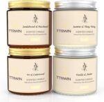 4 Pack Scented Candles for Home Scented Natural Soy Wax, Aromatherapy Candle Gif... - Image 2