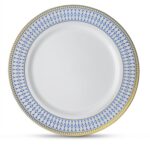 [40 Count - 10" Plates] Laura Stein Designer Tableware Premium Heavyweight Plast... - Image 2