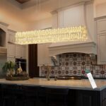 40 Inch Glam Crystal Chandelier Modern Dimmable Crystal Chandeliers LED Rectangu... - Image 2