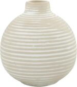 47th & Main Ceramic Vases for Flowers Modern Striped Droplet Small Vase for Home... - Image 2