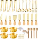 49Pcs Gold Charcuterie Boards Accessories Mini Charcuterie Utensils Cheese Butte... - Image 2