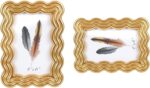 4x6 Picture Frame, Display Pictures 4x6 with Mat, Wavy Edge Wood Photo Frame for... - Image 2