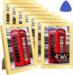4x6 Picture Frames Set of 8, Gold Photo Frames for Gallery Wall Mounting or Tabl... - Image 2