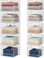 5-Tier Stackable Closet Organizers and Storage Baskets, Closet Shelf Organizer, ... - Image 2