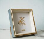 5x5 Blue Beige Square Picture Frame, 5x5 Resin Photo Frame, Wall and Desktop Dis... - Image 2