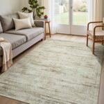 5x7 Washable Area Rugs for Living Room, Soft Faux Wool Luxury Floor Carpet for B... - Image 2