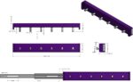 6-Hook Designer Wardrobe Reversible 13.75" Length Closet Belt Rack with 12" Retr... - Image 2