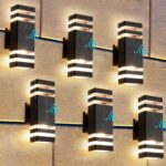 6 Pack Dusk to Dawn LED Outdoor Lighting,14W IP65 3000K 1100LM,Modern Outdoor Wa... - Image 2