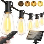 65ft-Solar-String-Lights-Outdoor-Waterproof-Solor-Powered-Patio-Light-Hanging-Ou... - Image 2