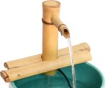 7” Bamboo Fountain Kit – Adjustable Half Round Spout with Quiet Pump for Indoor/... - Image 2