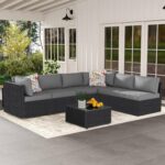 7-Piece Outdoor Patio Furniture Set, Outdoor Couch - Handwoven All-Weather Ratta... - Image 2