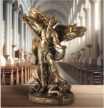 7.48inch San Miguel Archangel Statue - St Michael The Archangel Defeating The De... - Image 2