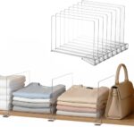 8-Pack Clear Shelf Dividers - Purse Organizer for Closet - Shelf Dividers for Cl... - Image 2