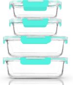 [80 oz & 36 oz]Extra Large Glass Food Storage/Baking Containers Set with Lids, 2... - Image 2