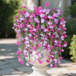 8PCS Artificial Morning Glory Vine - Hanging UV Resistant Plastic Flowers for Ho... - Image 2