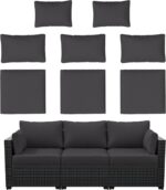 8p Outdoor Cushion Slipcovers Outdoor Patio Cushions Covers Replacement Waterpro... - Image 2