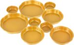 9 Cluster Charcuterie Bowls Gold Decorative Round Serving Bowls Irregular Elegan... - Image 2