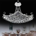 A Million Modern Crystal Chandelier Luxury Ship Design 25" Silver Pendant 8-Ligh... - Image 2