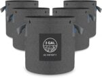 AC Infinity Heavy Duty Fabric Pots, 3 Gallon Aeration Reusable Grow Bags 5-Pack ... - Image 2