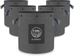 AC Infinity Heavy Duty Fabric Pots, 5 Gallon Aeration Reusable Grow Bags 5-Pack ... - Image 2