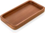 ALELION 6" Small Tiny Bathroom Vanity Tray for Counter - Acacia Wood Dish Soap D... - Image 2