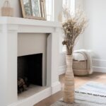 ALMA 16" Tall Floor Vase for Pampas Grass,White Brown Ceramic Centerpiece for Dr... - Image 2
